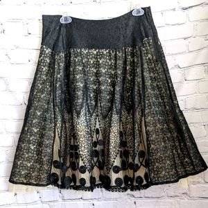 Black lace & tulle skirt. Viola for Anthropologie